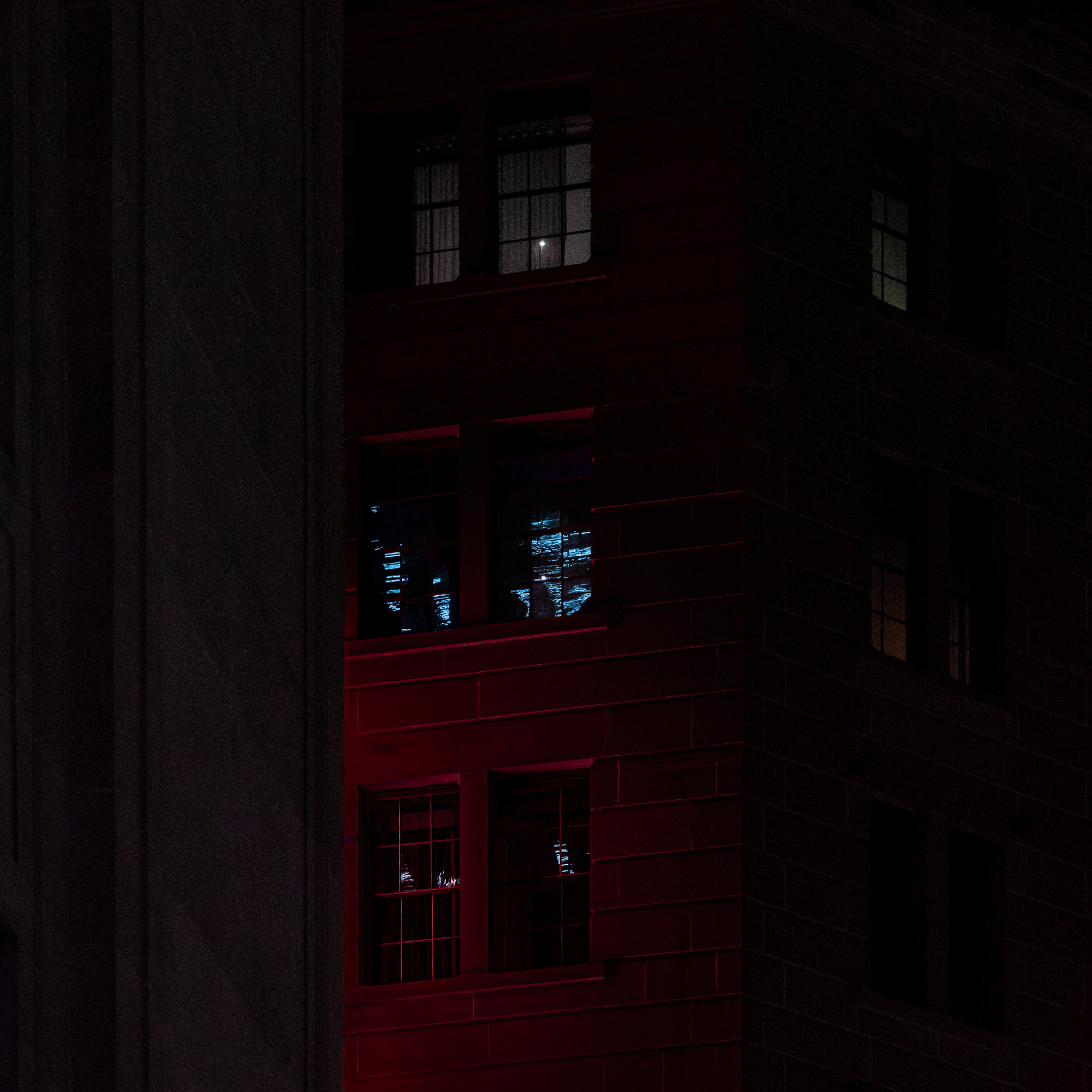 Rouge Noir — reflected neon, 2021